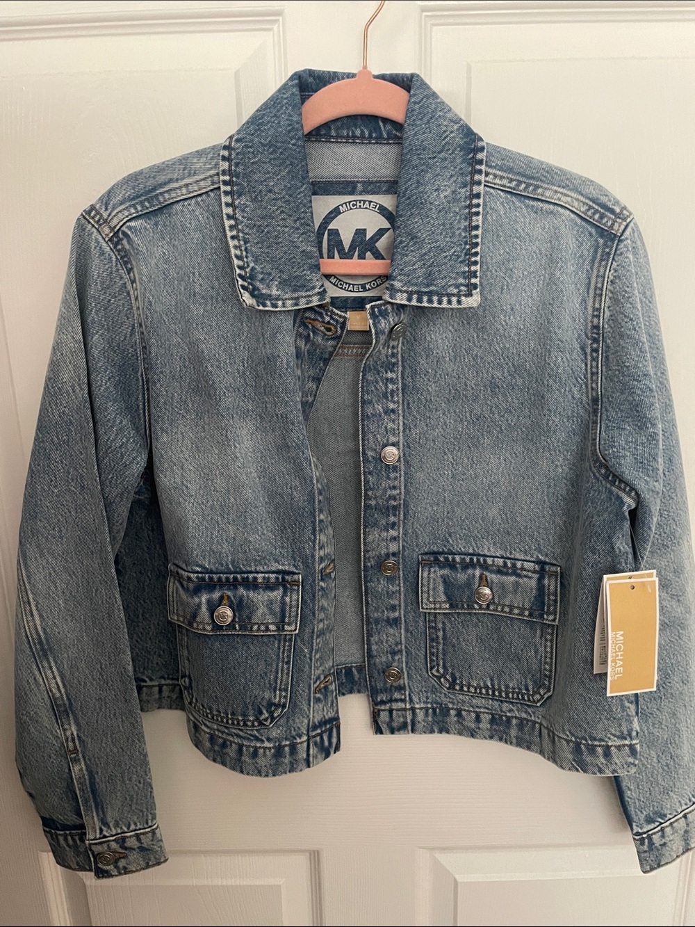 Michael Kors Light Blue Denim Jean Jacket for Kids